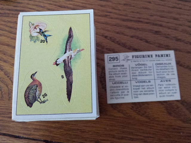 Panini Birds Individual Stickers