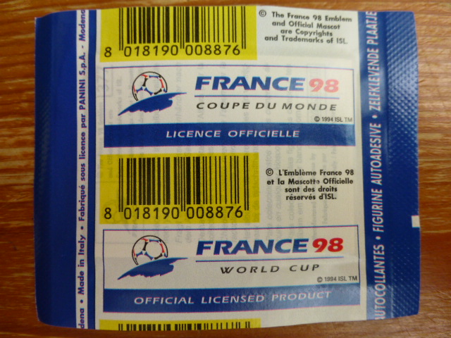 Panini France 98 Sticker Pack